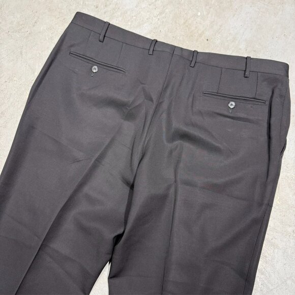 Corneliani Dress Pants Twill Wool Trousers Made in Italy Black 38x31 - Picture 9 of 10